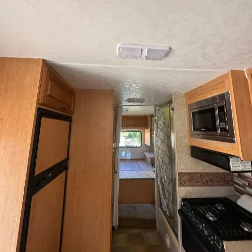 RV floor rebuild in the MY RV Services shop